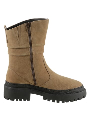 Heine Leder-Stiefel in Hellbraun