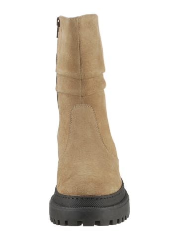 Heine Leder-Stiefel in Hellbraun