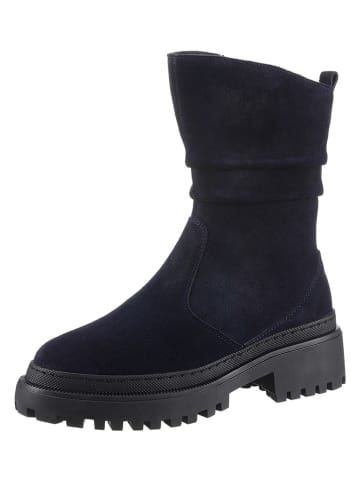 Heine Leder-Stiefel in Dunkelblau