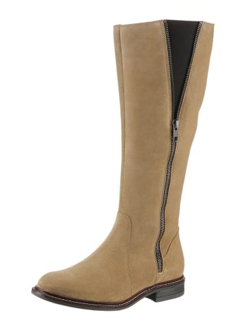 Heine Leder-Stiefel in Hellbraun