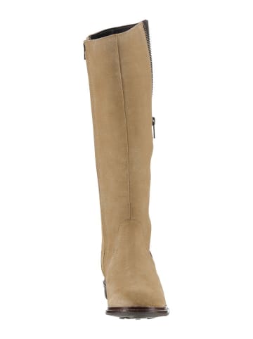 Heine Leder-Stiefel in Hellbraun