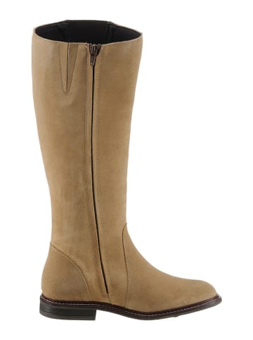 Heine Leder-Stiefel in Hellbraun