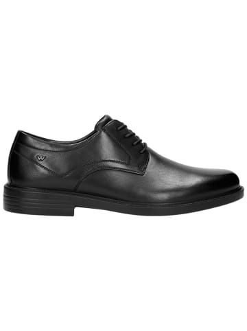 Wojas Leren veterschoenen zwart