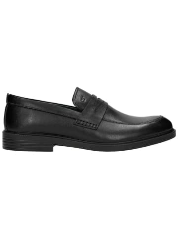 Wojas Leren mocassins zwart