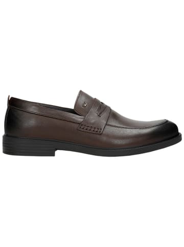 Wojas Leren mocassins bruin