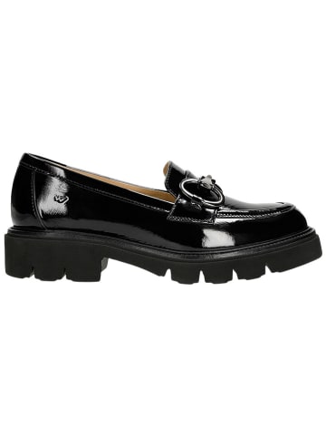 Wojas Leder-Mokassins in Schwarz
