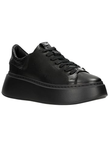 Wojas Leder-Sneakers in Schwarz