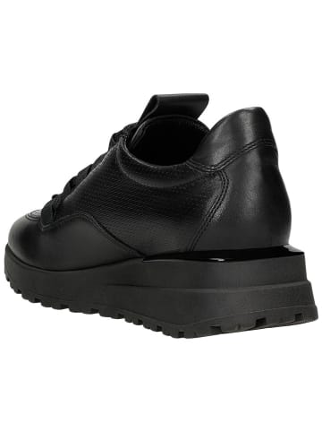 Wojas Leder-Sneakers in Schwarz