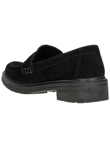 Wojas Leder-Mokassins in Schwarz