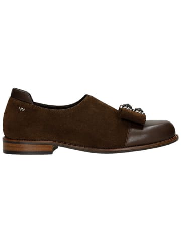 Wojas Leder-Slipper in Braun