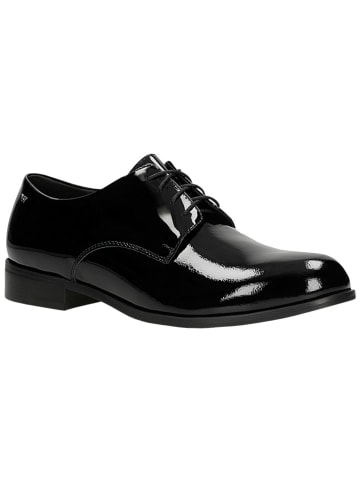 Wojas Leder-Schnürschuhe in Schwarz