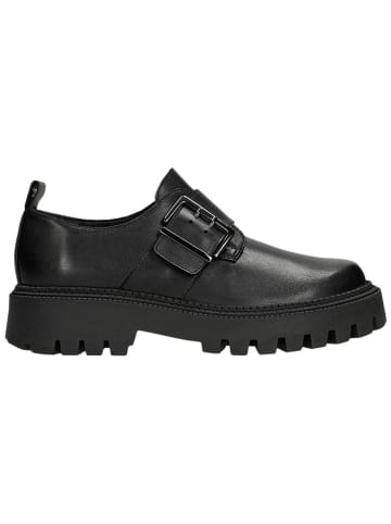 Wojas Leder-Slipper in Schwarz