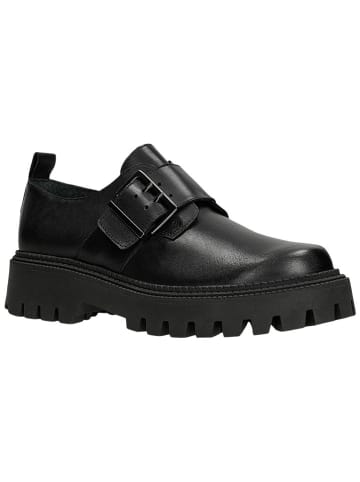 Wojas Leder-Slipper in Schwarz