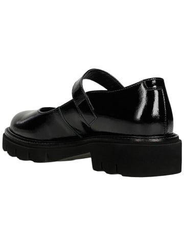 Wojas Leder-Spangenballerinas in Schwarz