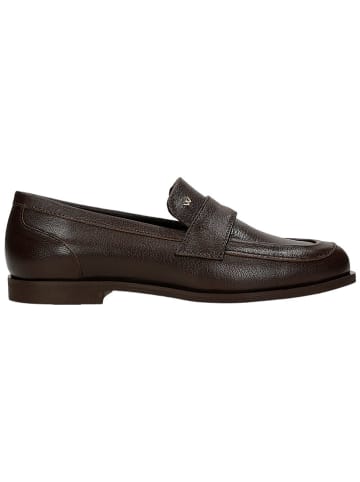 Wojas Leder-Mokassins in Schwarz/ Braun