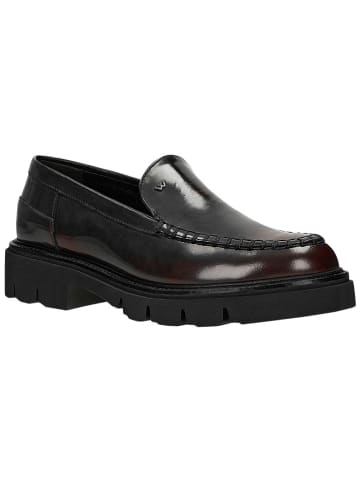 Wojas Leren mocassins zwart/rood