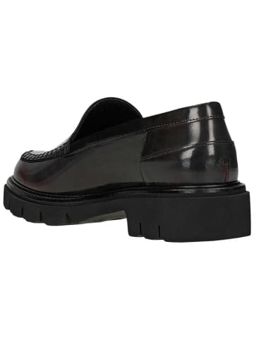 Wojas Leren mocassins zwart/rood