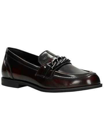 Wojas Leren mocassins zwart/rood