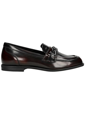 Wojas Leren mocassins zwart/rood
