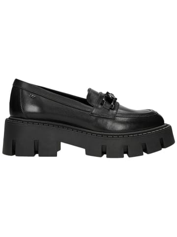 Wojas Leder-Mokassins in Schwarz
