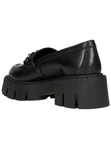 Wojas Leder-Mokassins in Schwarz