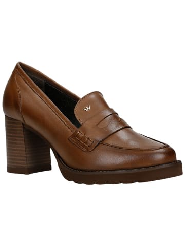 Wojas Leder-Pumps in Hellbraun
