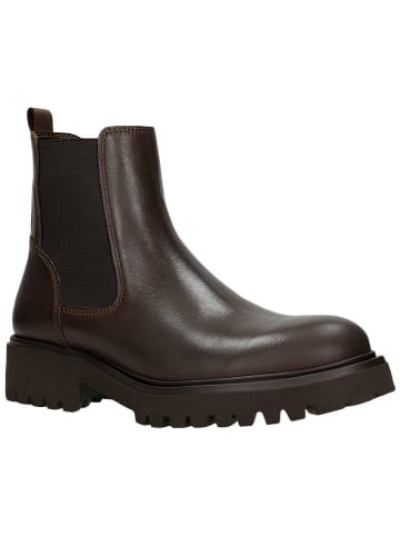 Wojas Leder-Chelsea-Boots in Braun