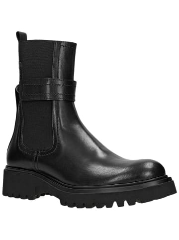 Wojas Leder-Chelsea-Boots in Schwarz