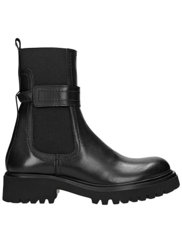 Wojas Leren chelseaboots zwart