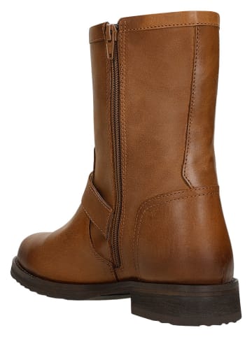 Wojas Leder-Boots in Hellbraun