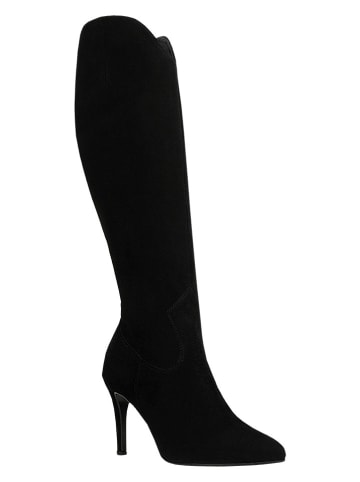 Wojas Leder-Stiefel in Schwarz
