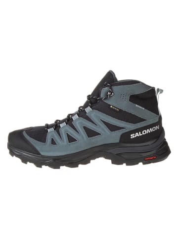 SALOMON Trekkingschuhe "X Ward" in Schwarz/ Blau