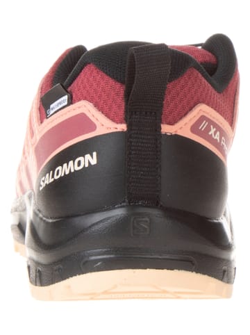 SALOMON Wanderschuhe "Xa Pro V8 CSWP" in Rot/ Beige