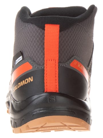 SALOMON Wanderschuhe XA PRO V8 MID CSWP J Mgnt/Acorn/Ch in Anthrazit/ Orange