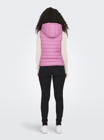 ONLY Doorgestikte bodywarmer lichtroze