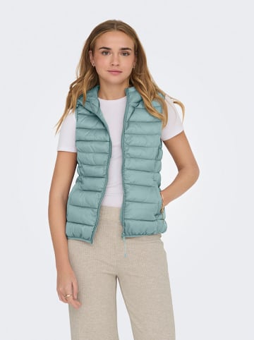 ONLY Doorgestikte bodywarmer turquoise