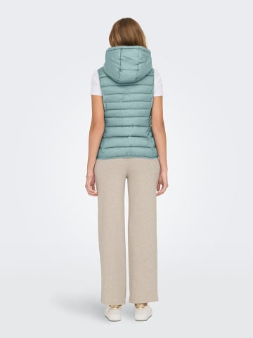 ONLY Doorgestikte bodywarmer turquoise