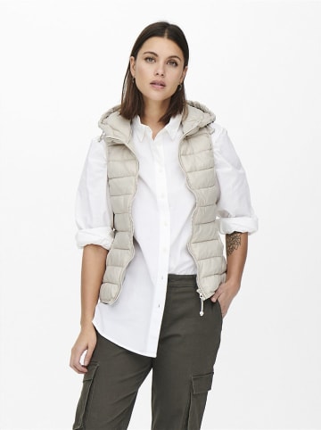 ONLY Doorgestikte bodywarmer crème