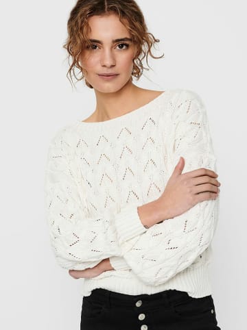 ONLY Sweter w kolorze kremowym