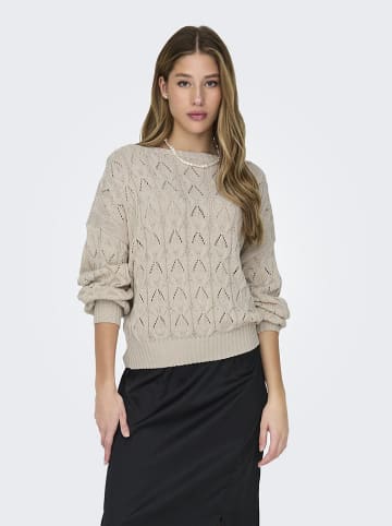 ONLY Sweter w kolorze beżowym