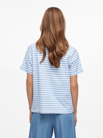 Vila Shirt lichtblauw/wit