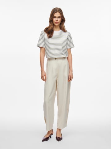 Vila Shirt in Khaki/ Weiß