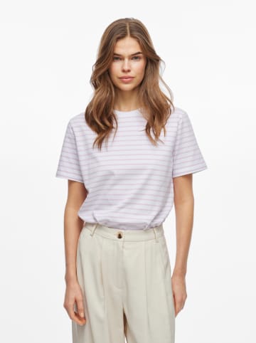Vila Shirt wit/lichtroze