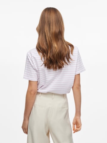 Vila Shirt in Weiß/ Rosa