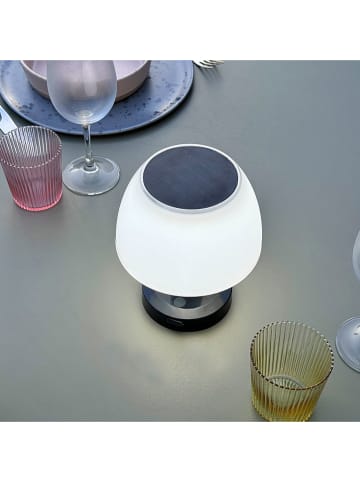 lumisky Solarne lampy stołowe (2 szt.) w kolorze biało-czarnym - wys. 13,5 x Ø15,3 cm