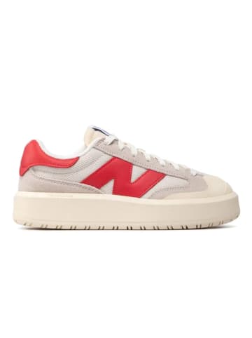 New Balance Leder-Sneakers "CT302" in Beige/ Rot