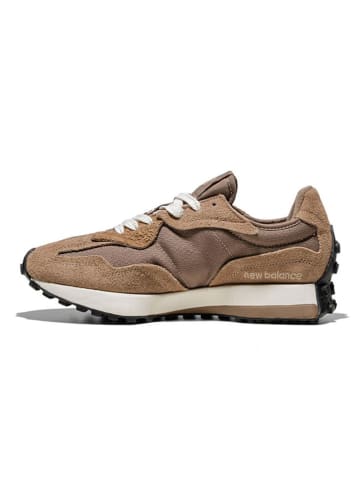New Balance Skórzane sneakersy "327" w kolorze jasnobrązowym