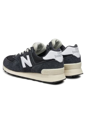 New Balance Leder-Sneakers "574" in Schwarz