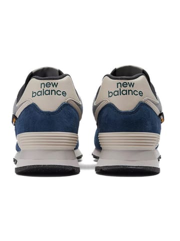 New Balance Leder-Sneakers "574" in Dunkelblau
