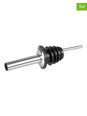 FM Professional 4er-Set: Ausgießer in Silber/ Schwarz - (L)10 cm